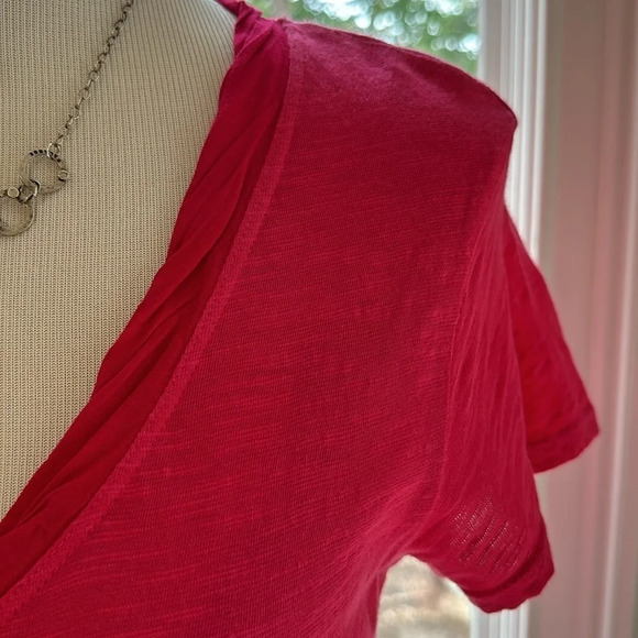 Anthropologie Left of Center Asymmetrical V-neck Top, size Small, EUC - Picture 3 of 6